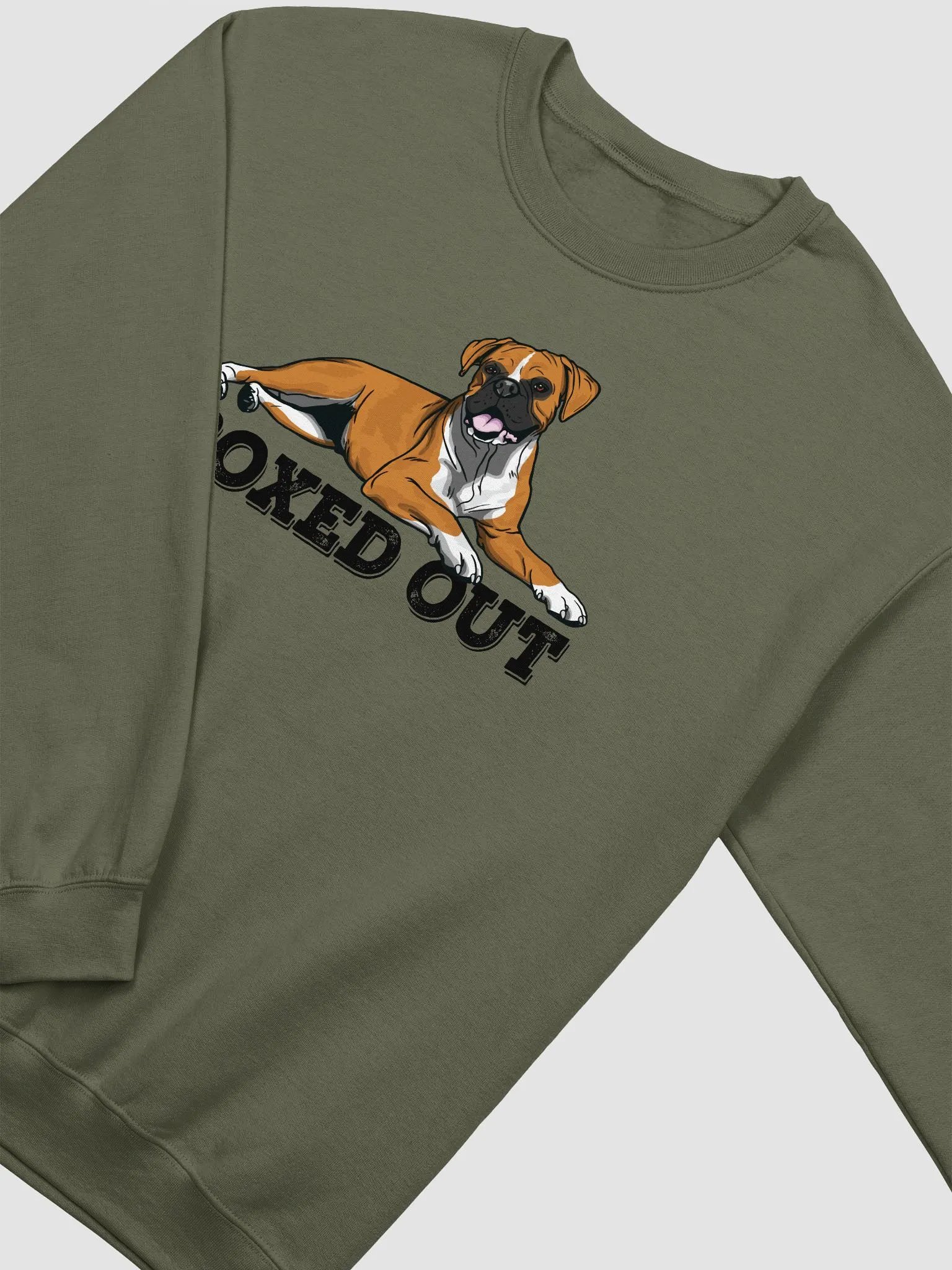 Boxed Out Sweatshirt of a Boxer Dog | Funny Shirt for Boxer Paw-rents product image (4)