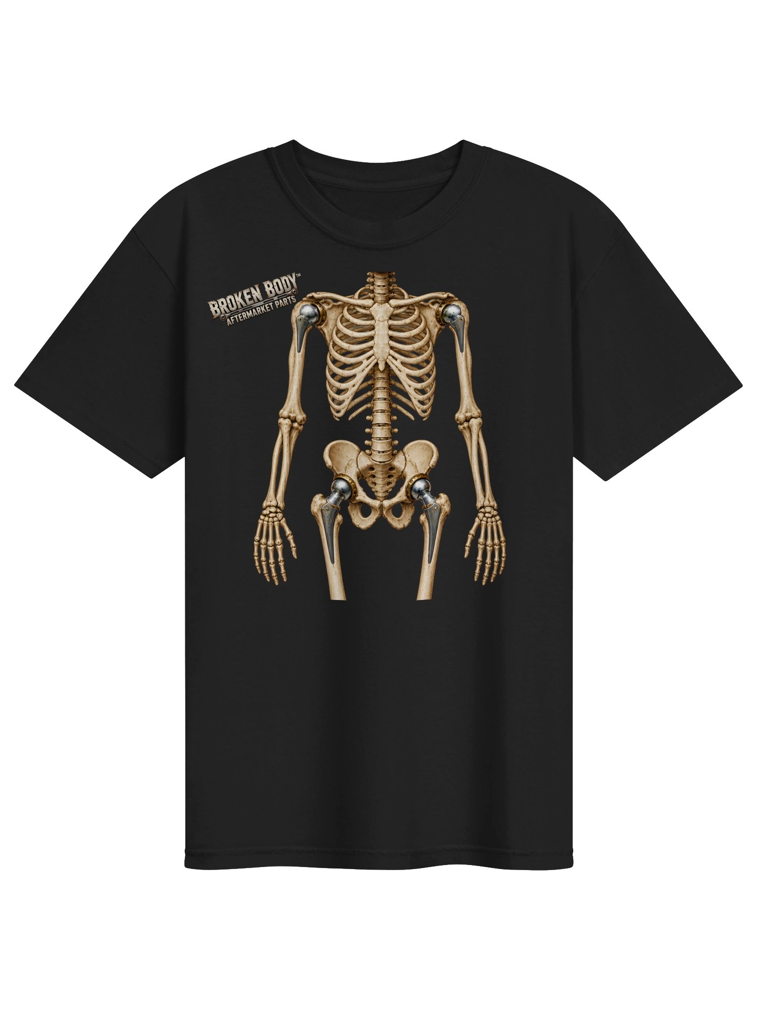 Shoulder & Hip Replacement Shirt — The $40 Million Man™ Double Replacement | Broken Body™ product image (2)