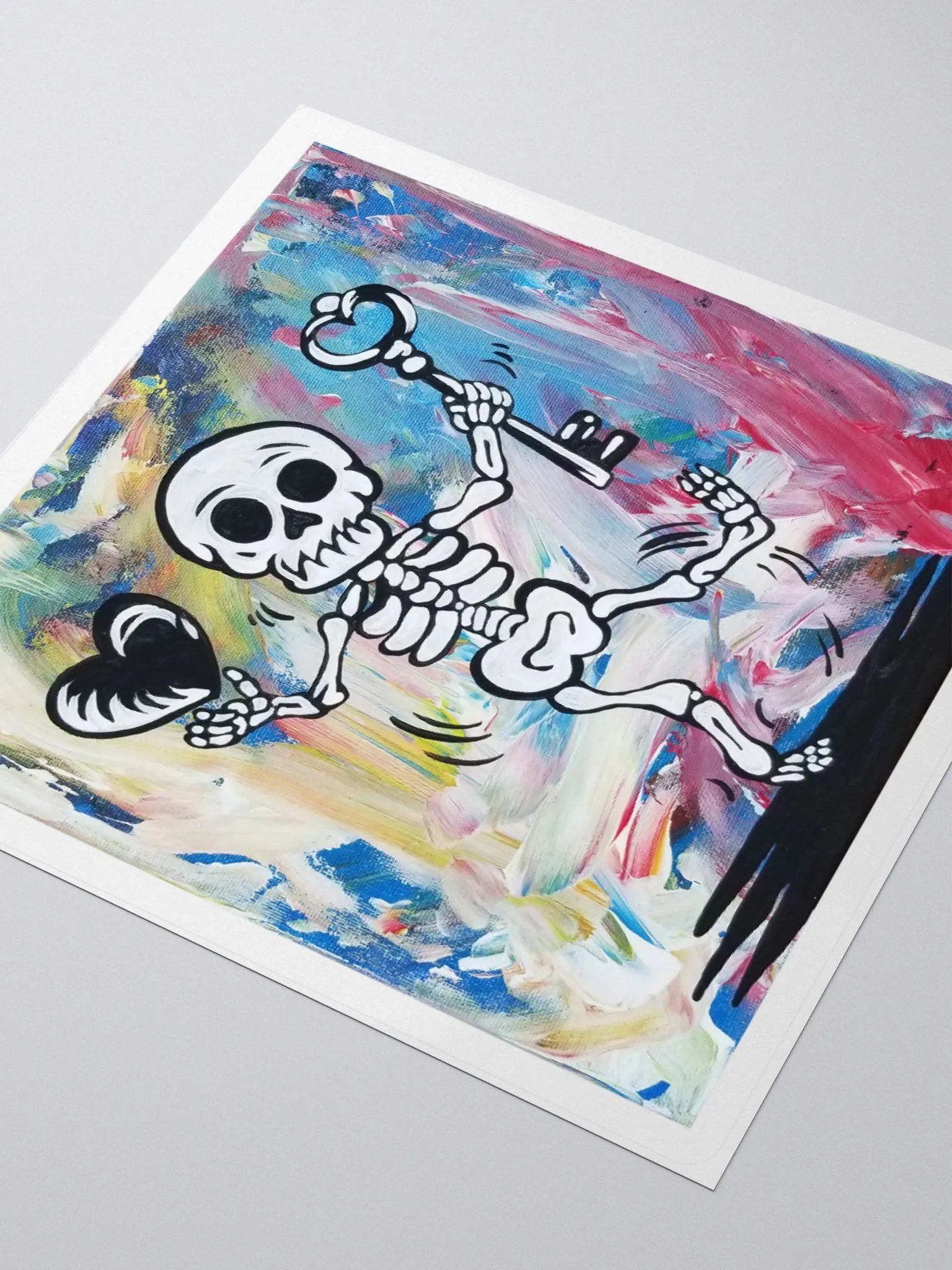 Floating Heart Mr. Bone Daddy Vinyl sticker product image (9)