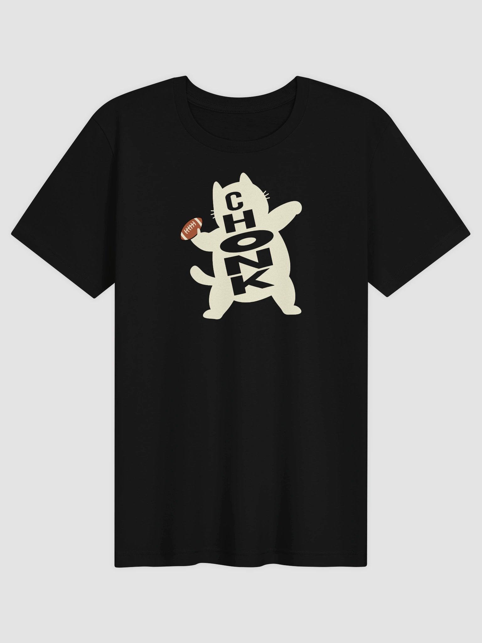 American Football Chonk Cat 2 - Unisex Adult Super Soft Lightweight T-shirt product image (1)