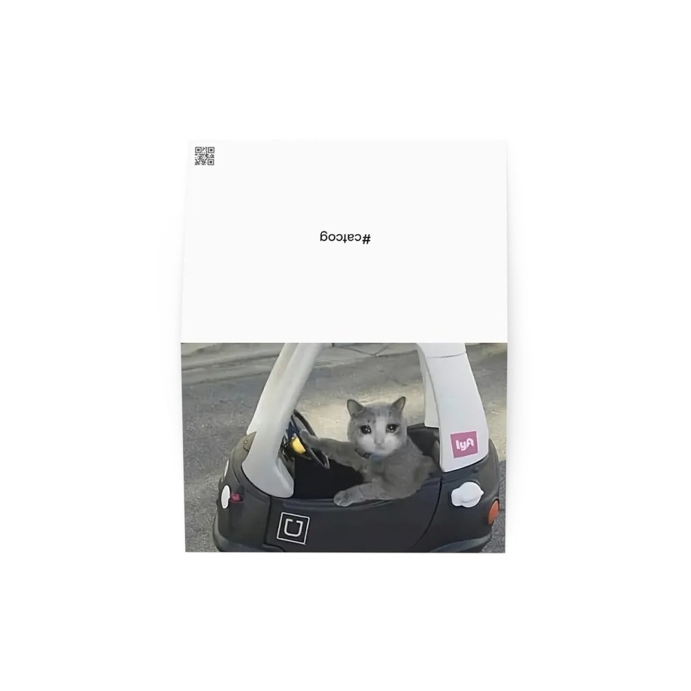 Greening Card: Meme Cats driving product image (20)