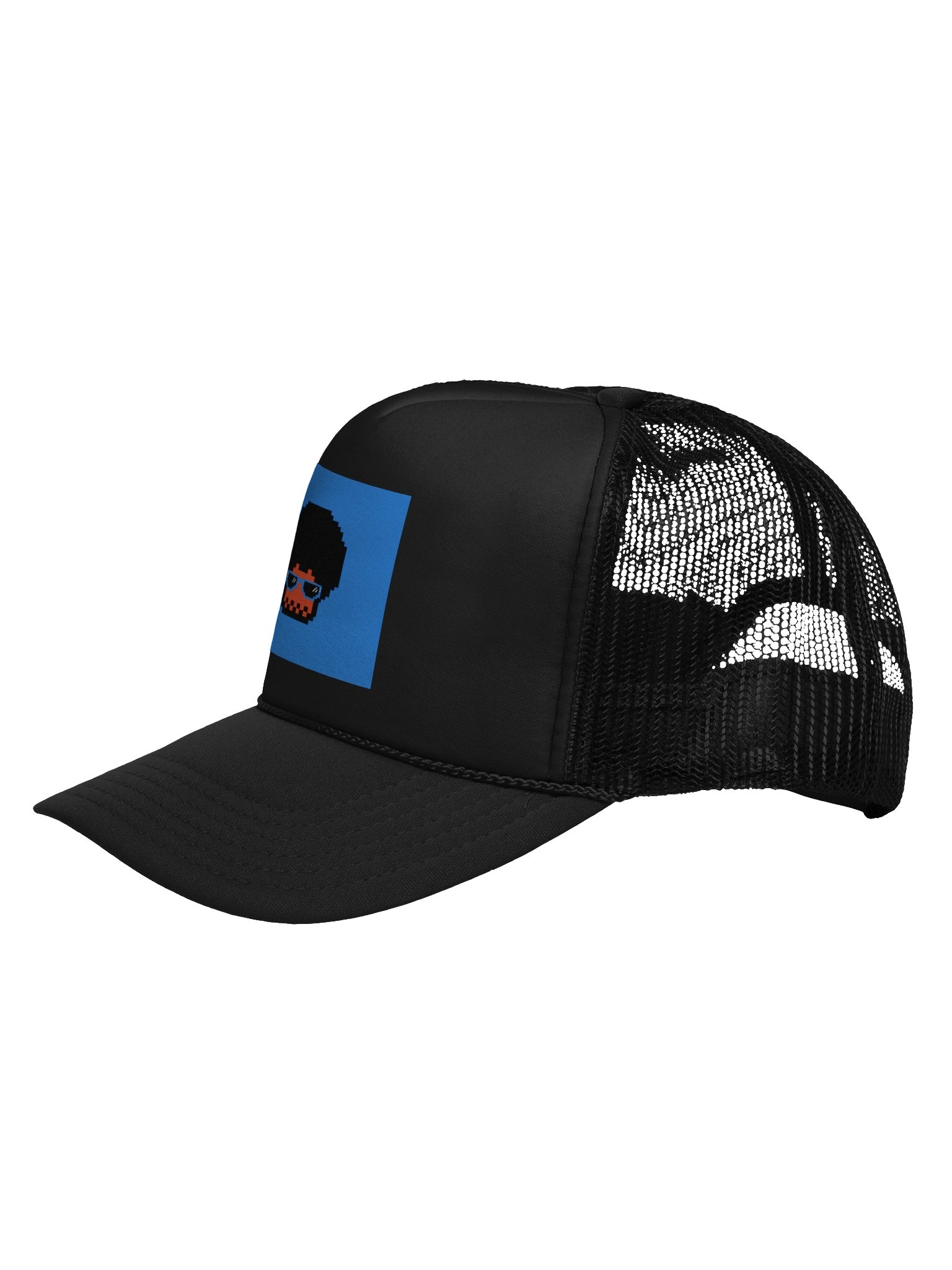 Pixel Skull Glow Trucker Hat product image (6)