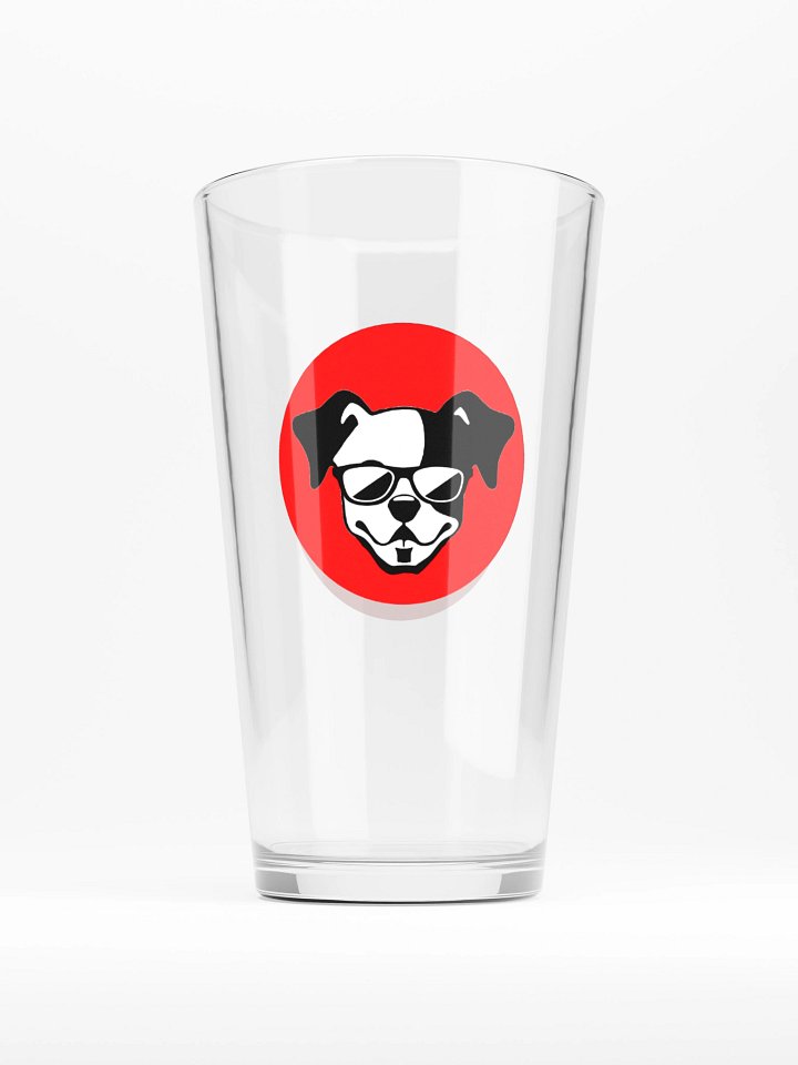 Red Logo Pint Glass product image (1)