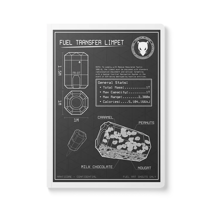 Limpet Schematic Notebook, Black product image (1)