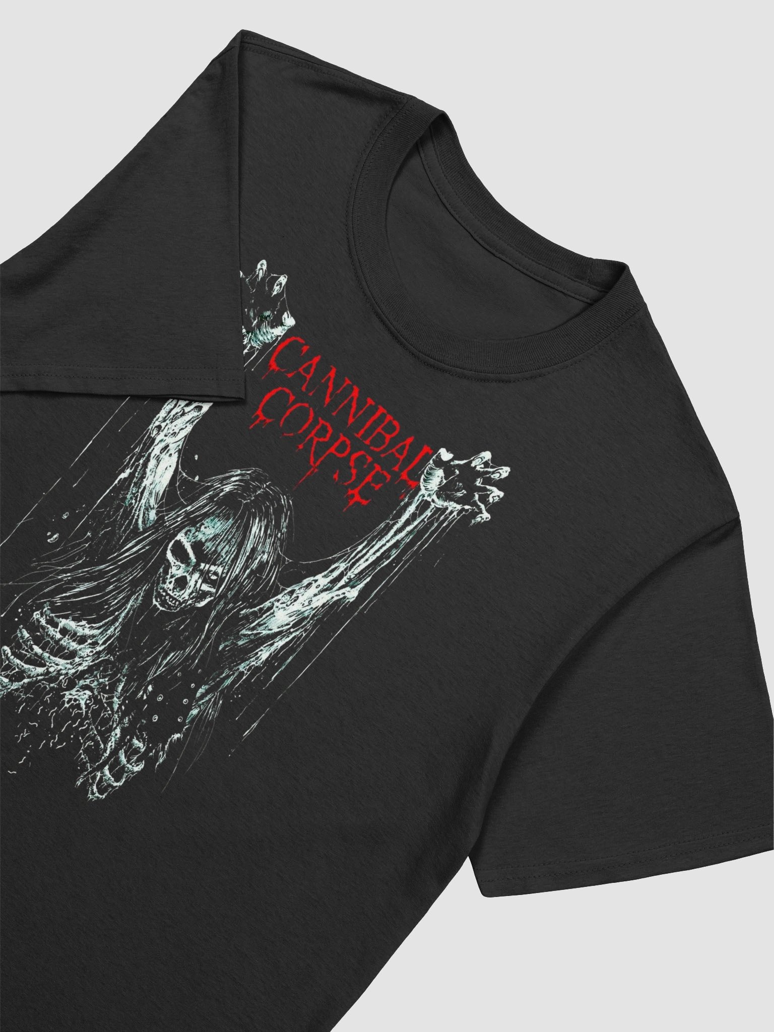 Cannibal Corpse T-Shirt Skeleton Rising Dark Art | Death Metal Graphic Tee Corpsegrinder | Extreme Metal Collector Black Shirt product image (6)