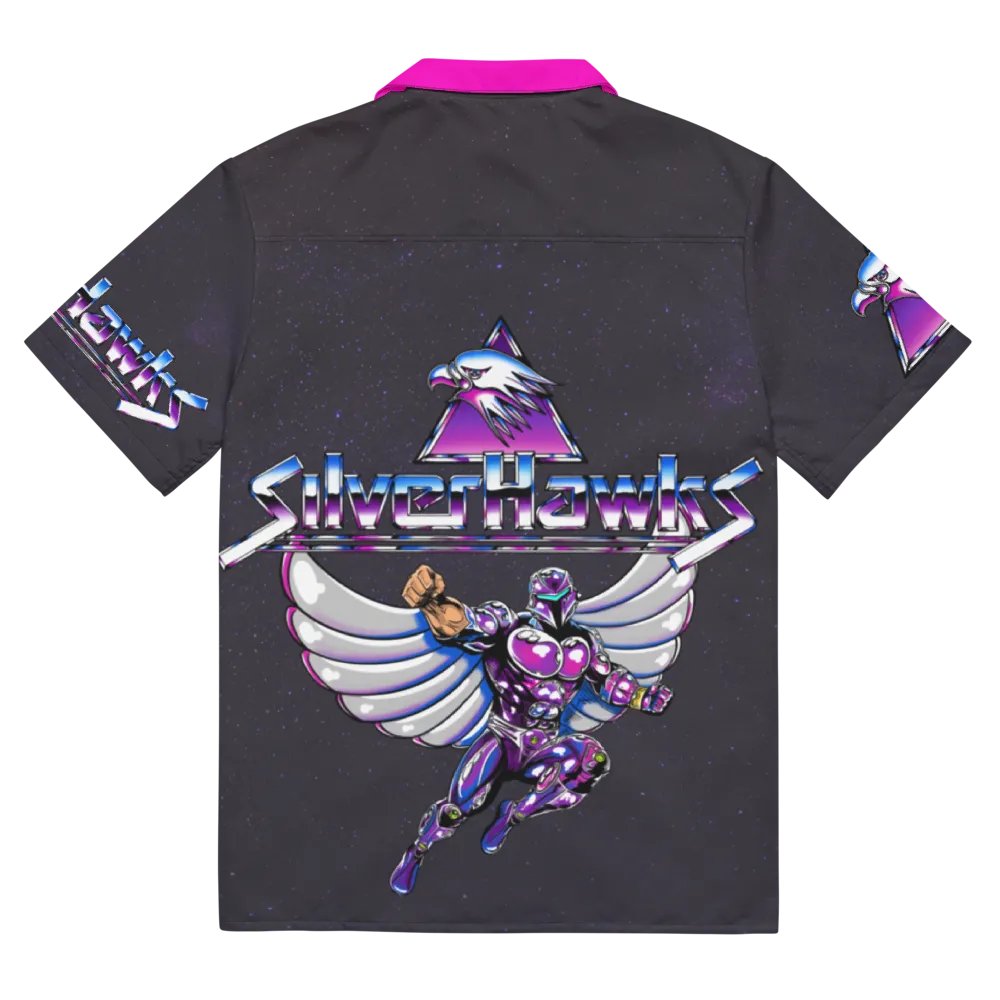 SilverHawks Retro Tribute Hawaiian Button up product image (11)