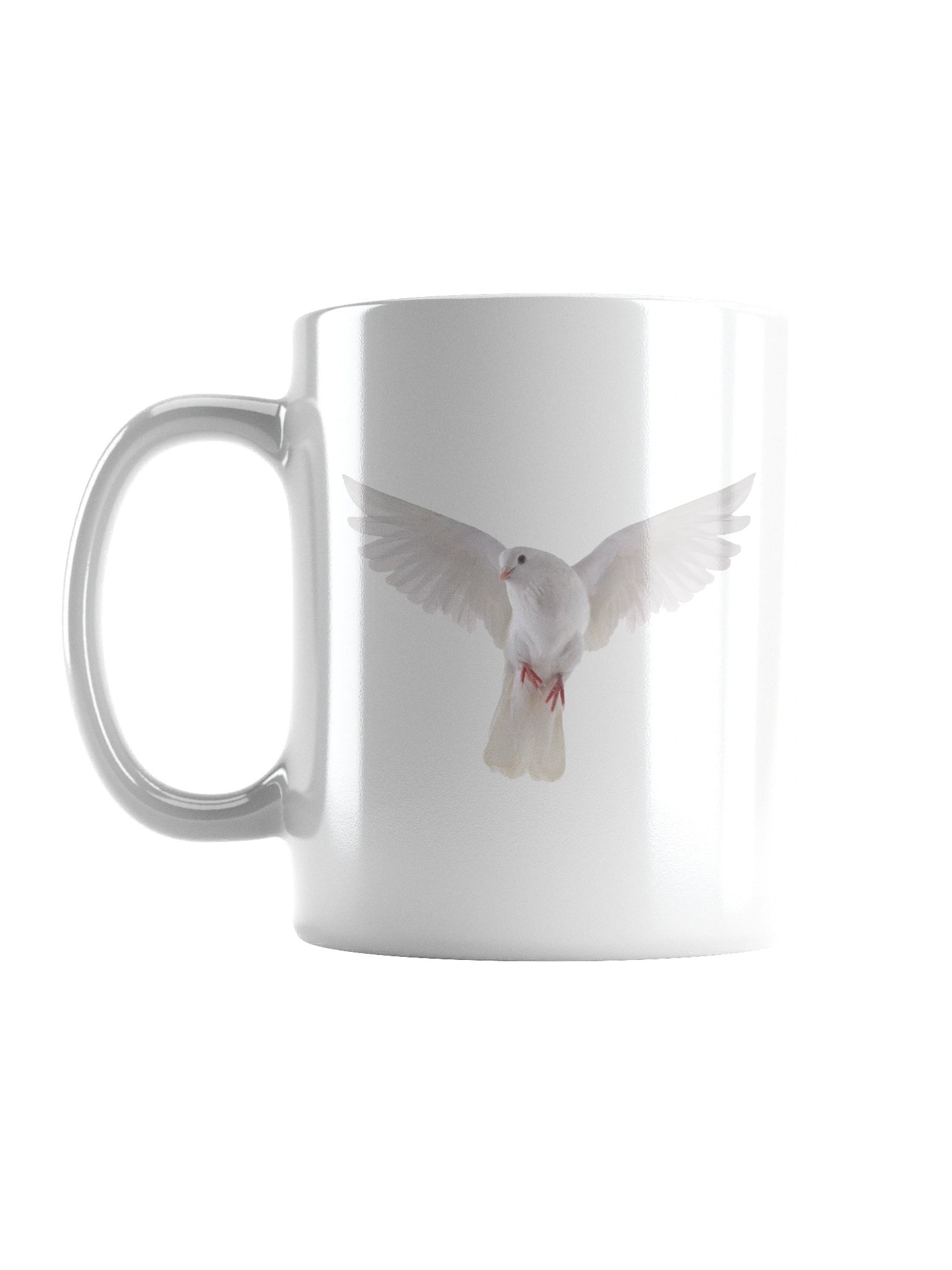 Glossy White Dove Mug product image (1)