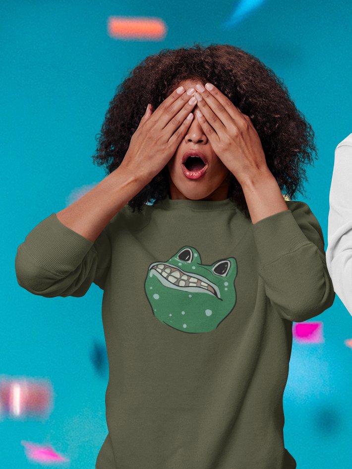 Shitterfrog classic sweatshirt product image (1)