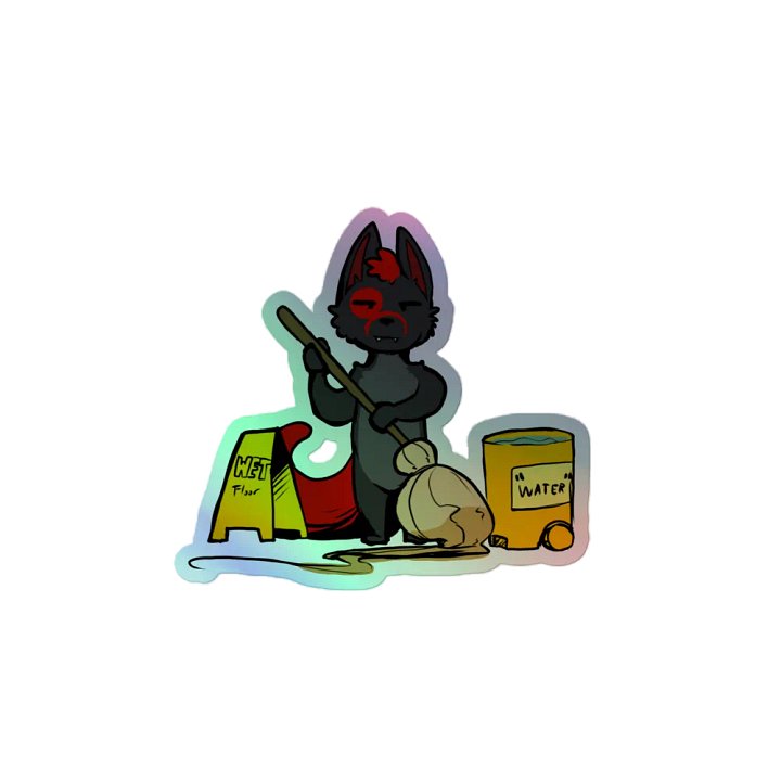 Janitor Fury Holographic Sticker product image (2)