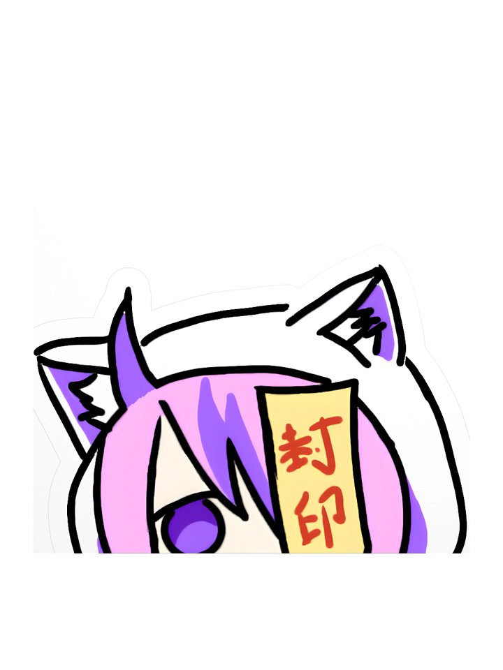 Nyakko Peeker Sticker product image (1)