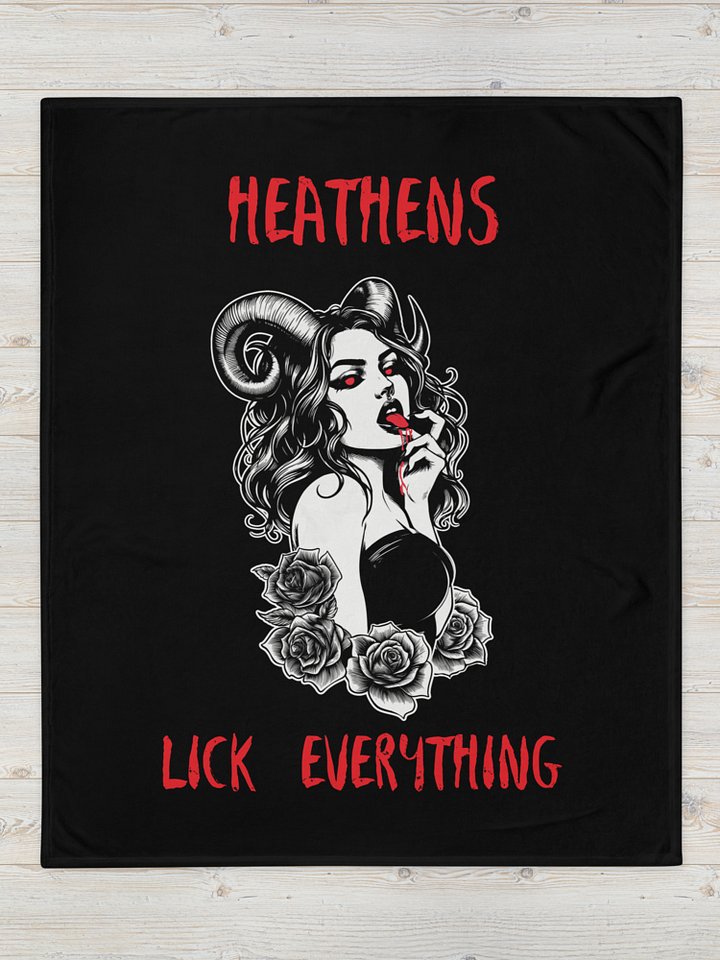 Heathens Lick Everything Plush Throw product image (1)