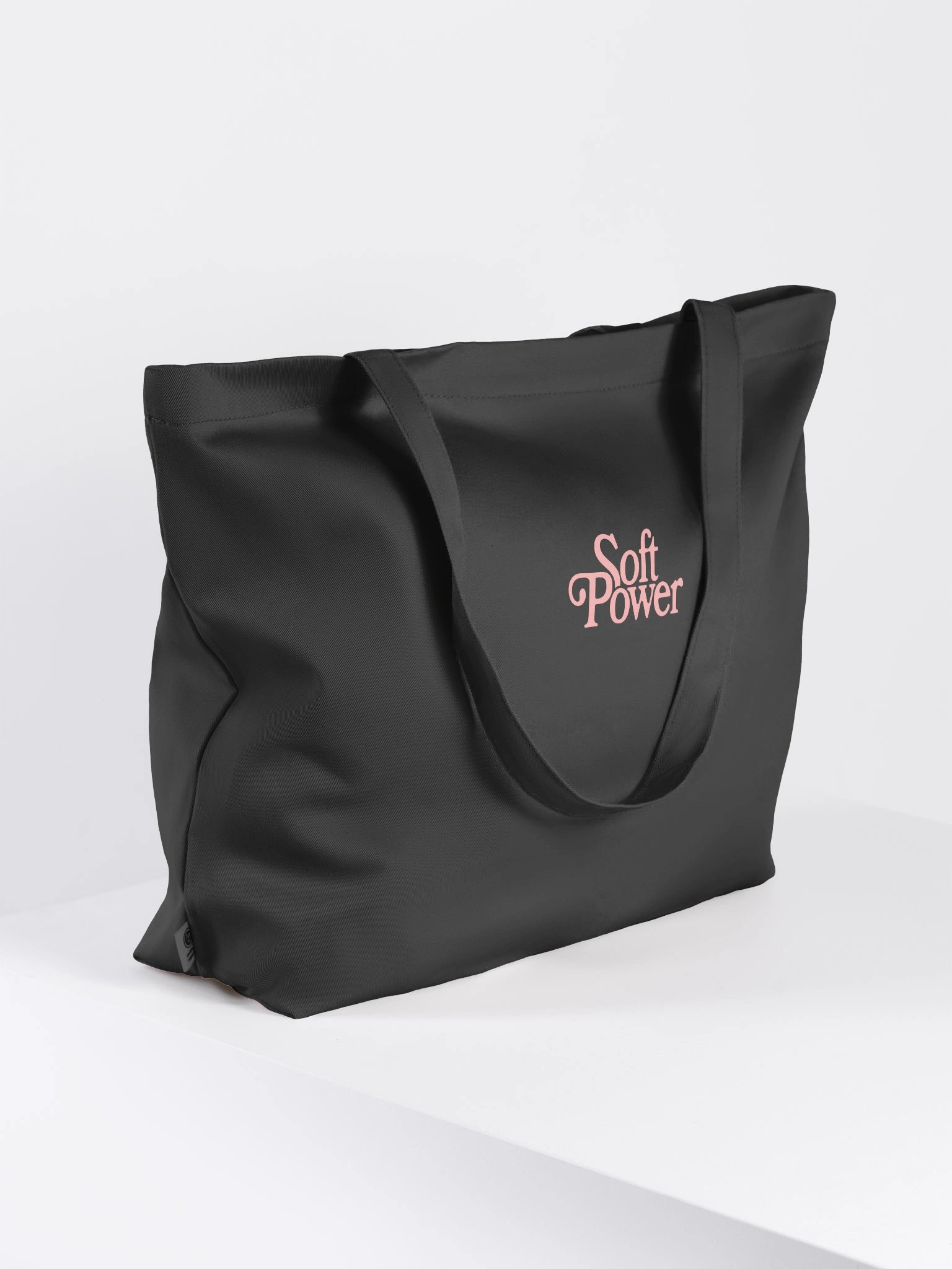 Black Tote Bag in Soft Power Pink product image (4)