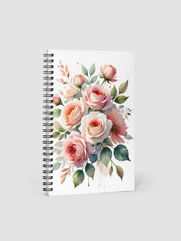Rose Bouquet Watercolor Spiral Notebook product image (1)