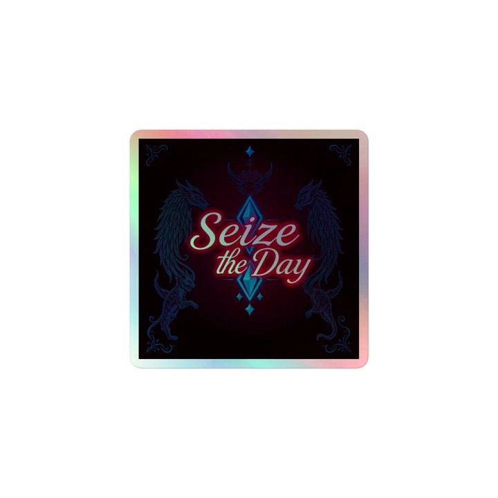 Seize the Day Holographic Sticker Sheet product image (1)