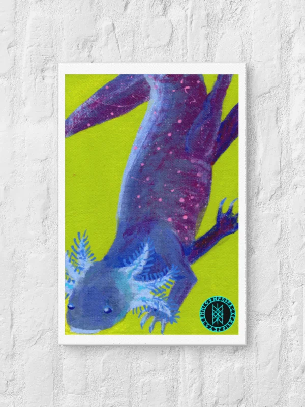 Gone Fission September Shadow Axolotl Canvas Print product image (3)