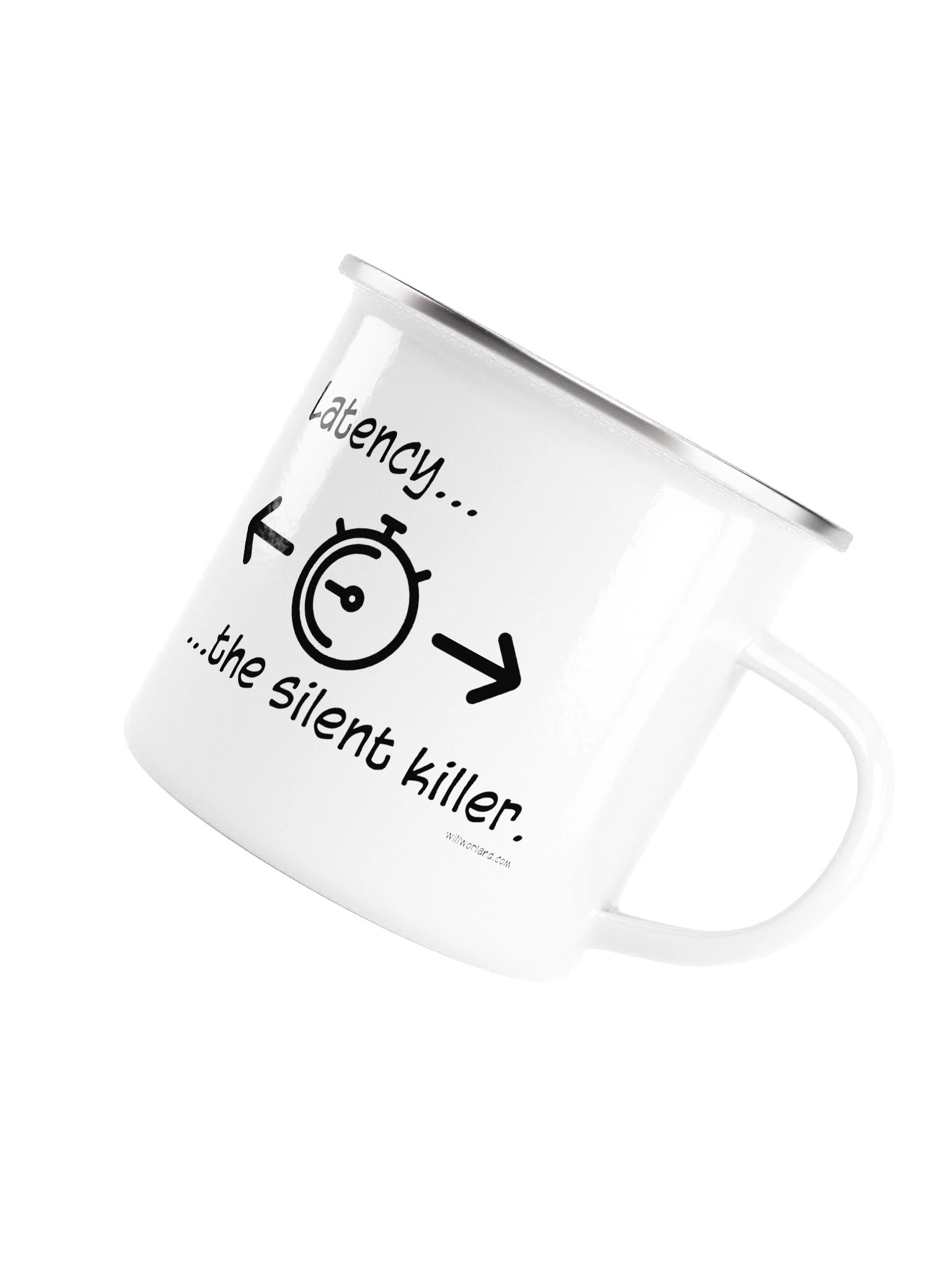 Latency… The Silent Killer (Enamel Camp Mug) product image (5)