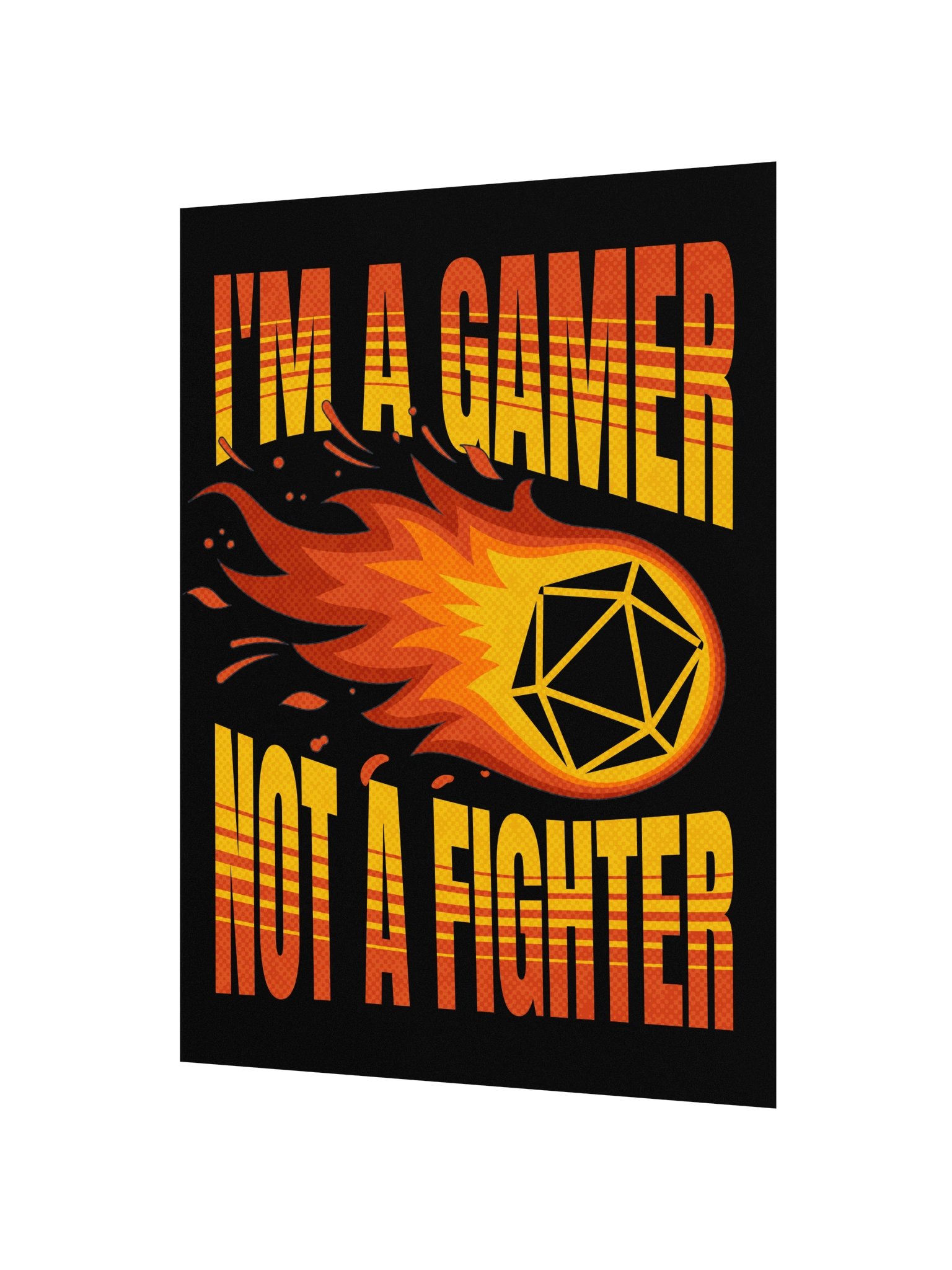 D20 Fireball Board Game Room Poster - UNFRAMED product image (2)