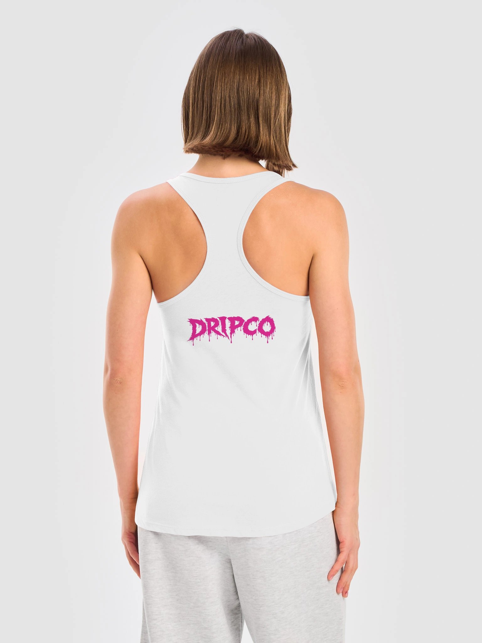 DRIPCO Pink Drip Graffiti Racerback Tank product image (5)