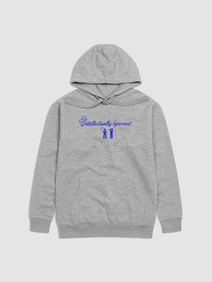 Intellectually Ignorant (Blue Logo) Cotton heritage Unisex premium Hoodie product image (23)