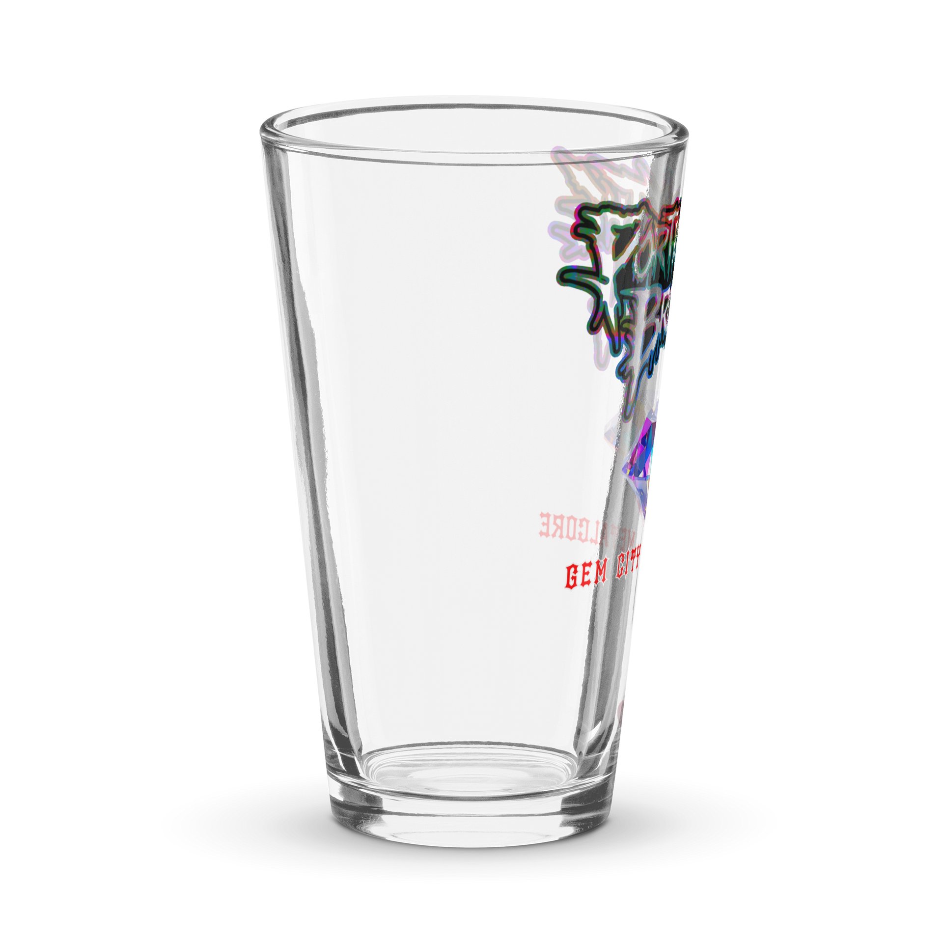 Portray the Broken Gem City Pint Glass product image (3)