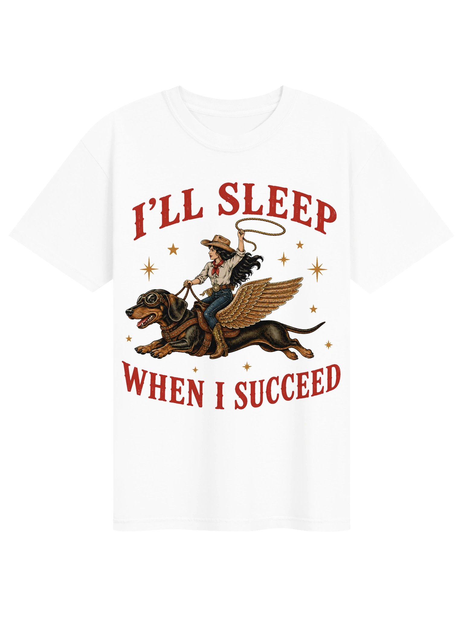 Flying Dachshund Western Tee product image (33)