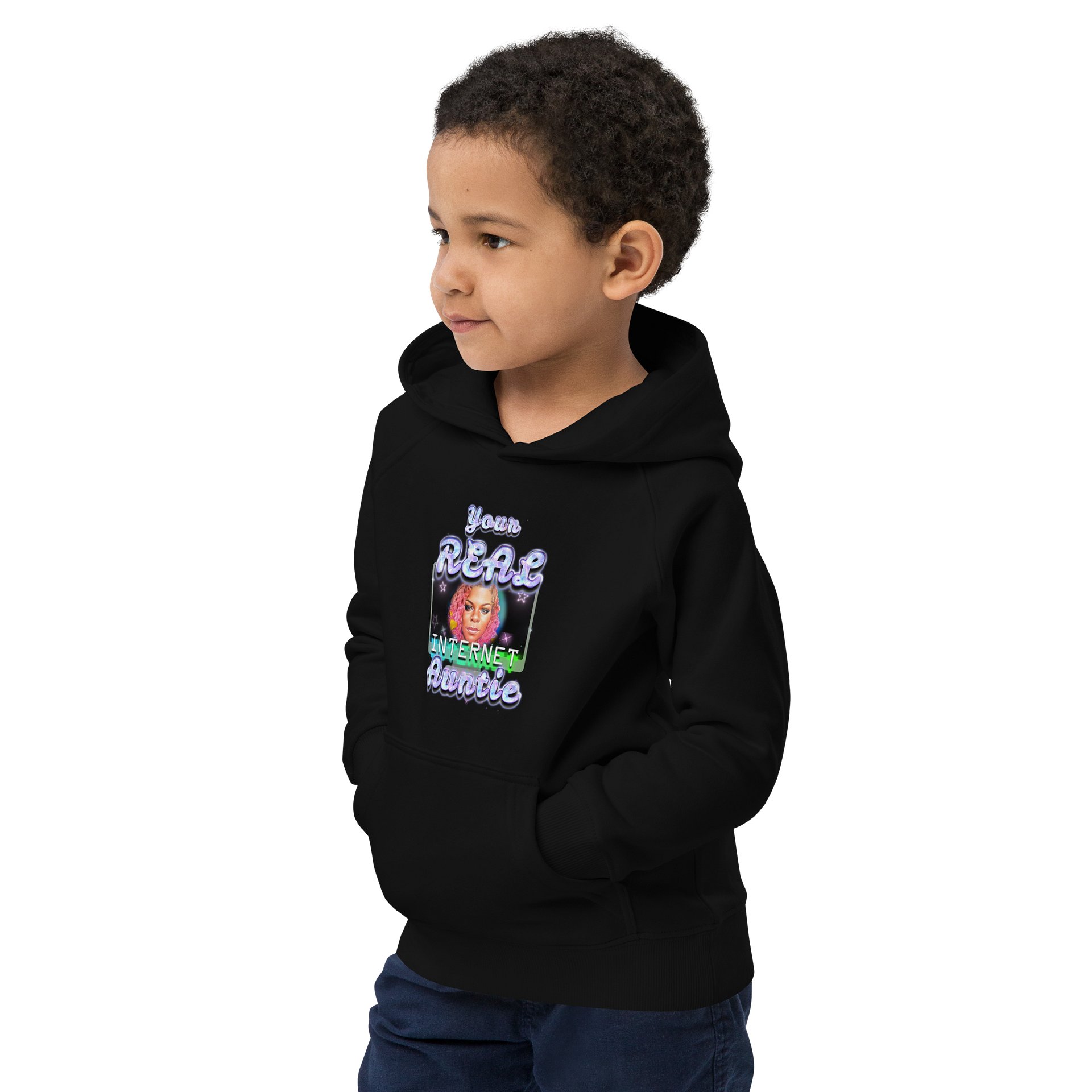 Neon Auntie Portrait Eco Hoodie product image (5)