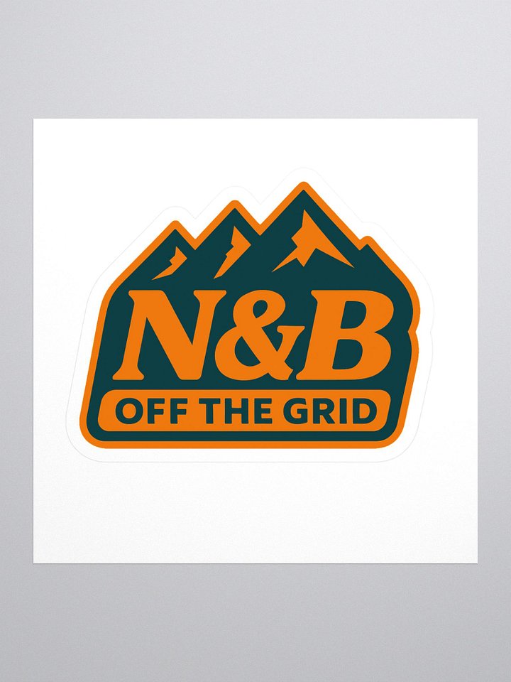 N&B Off the Grid Orange/Blue Large Sticker product image (2)