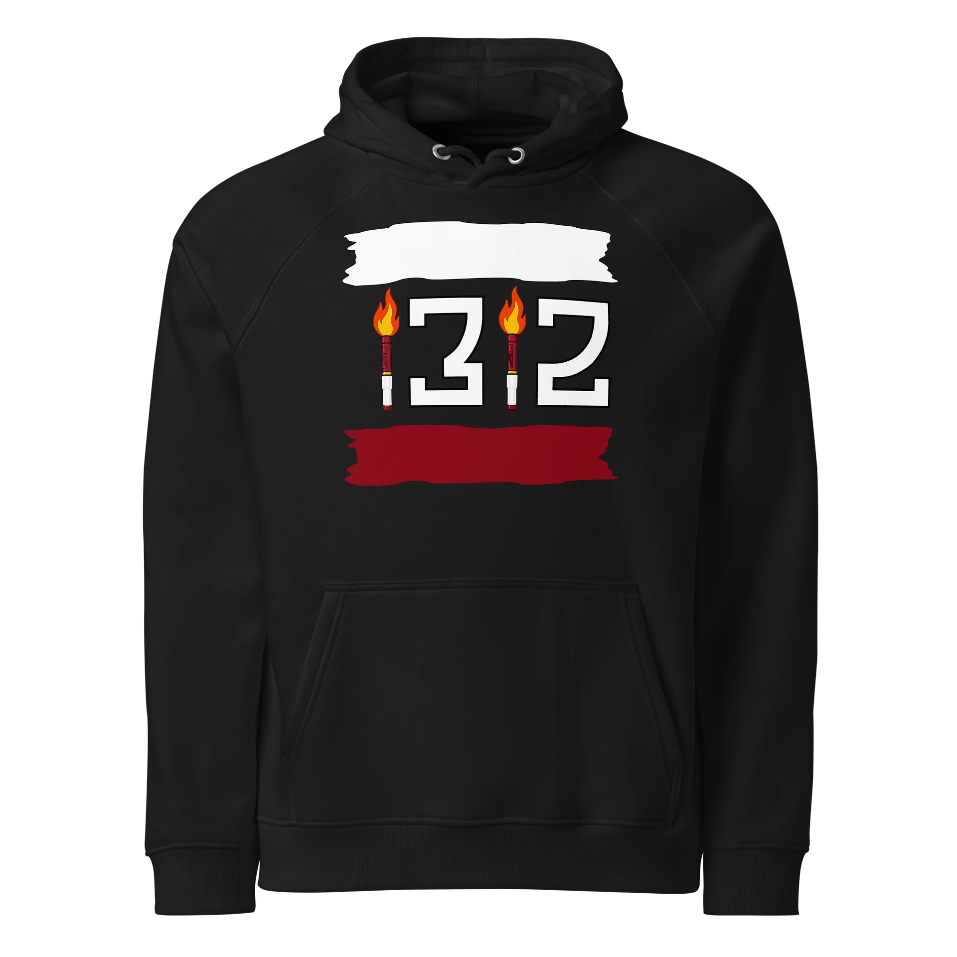 Tricou 1312 Alb și Vișiniu | Ultraşi în Peluze product image (1)