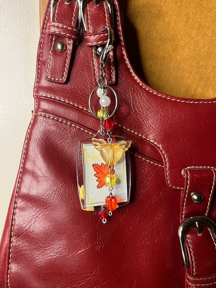 Fall Leaves Deluxe Bag Charm product image (2)