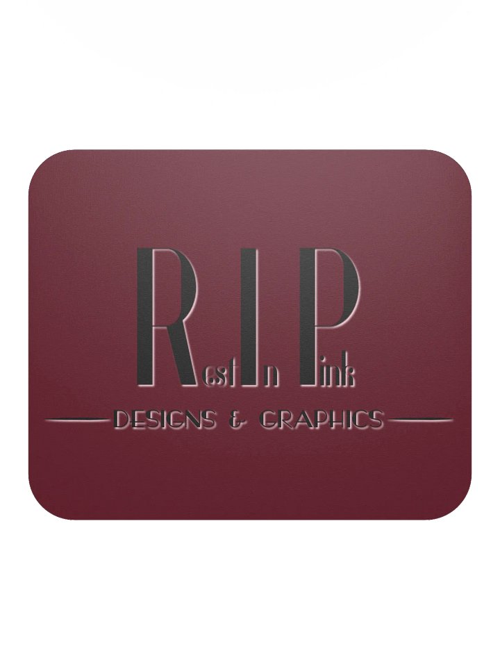 RIP Minimalist Logo Mouse Pad - Red product image (2)