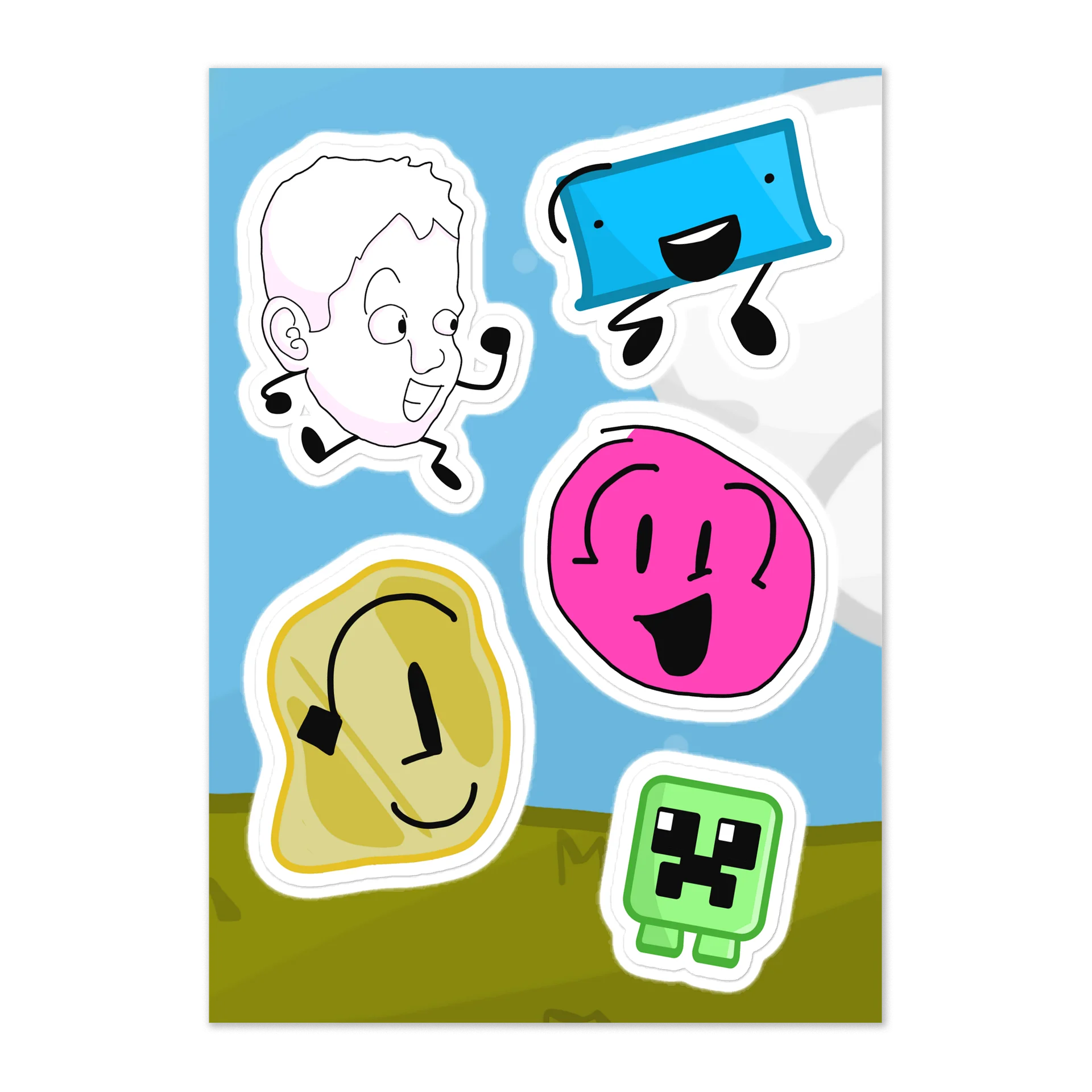 ‘Battle For Peakson Main’ Cast Sticker Sheet product image (1)