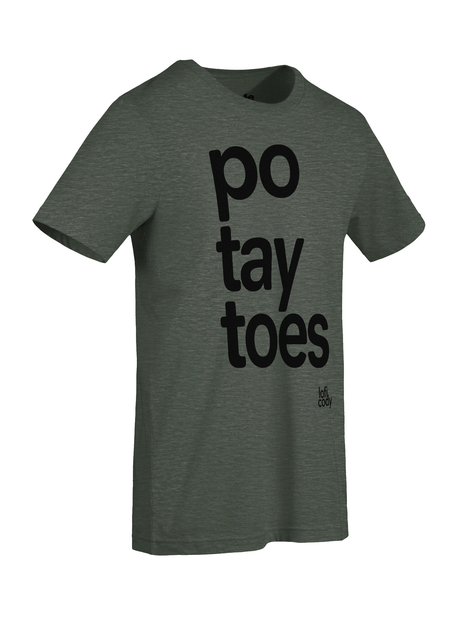 🥔 T-Shirt (Ash White) product image (9)