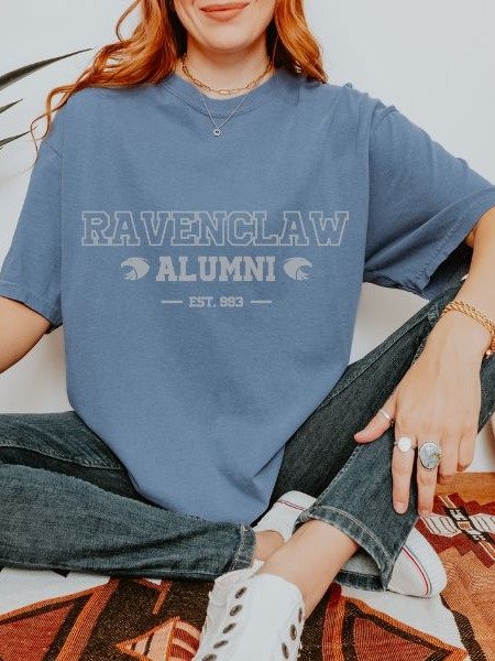 Ravenclaw Wit Alumni Vintage Collegiate Style Shirt product image (3)