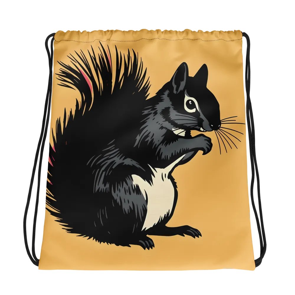 Contrast Straps All-Over Drawstring Bag product image (1)
