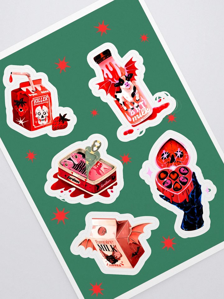 Cosmic Kiss Cut Sticker Sheet product image (1)