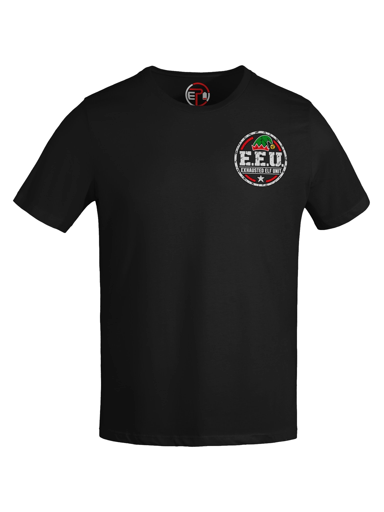 Exhausted Elf Unit Crew Women's Relaxed-Fit Tee | Black product image (7)