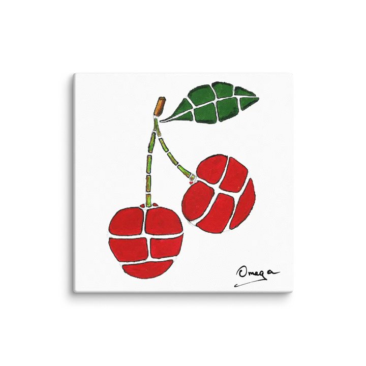 Cherries | Original Hand Painted | Canvas (in) | The Omega Collection product image (1)