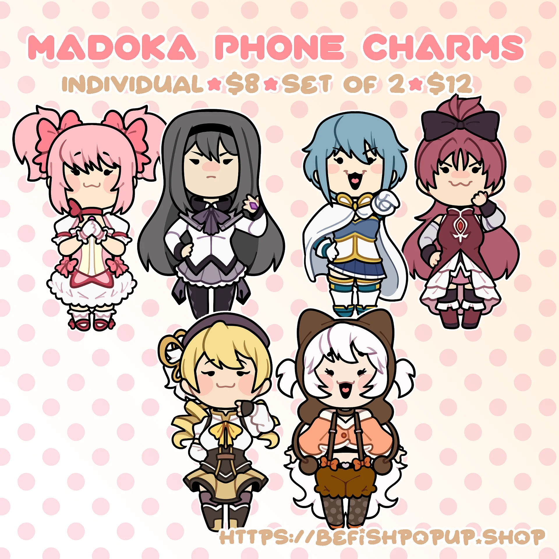 Madoka Phone Charms | PREORDERS product image (1)