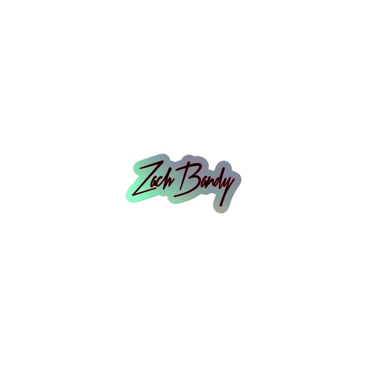 Zach Bandy Holographic Sticker product image (1)