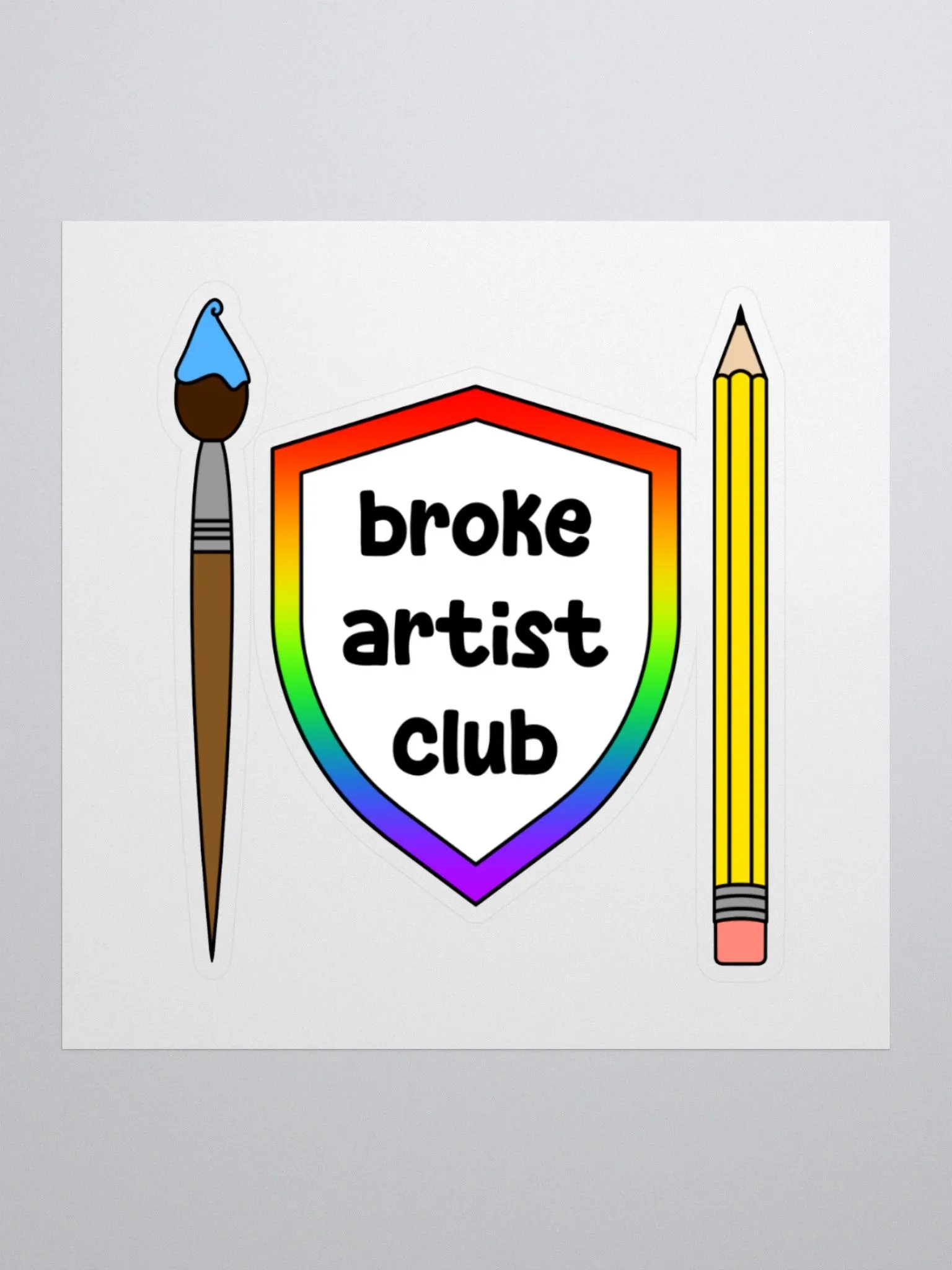 Broke Artist Club Sticker product image (1)