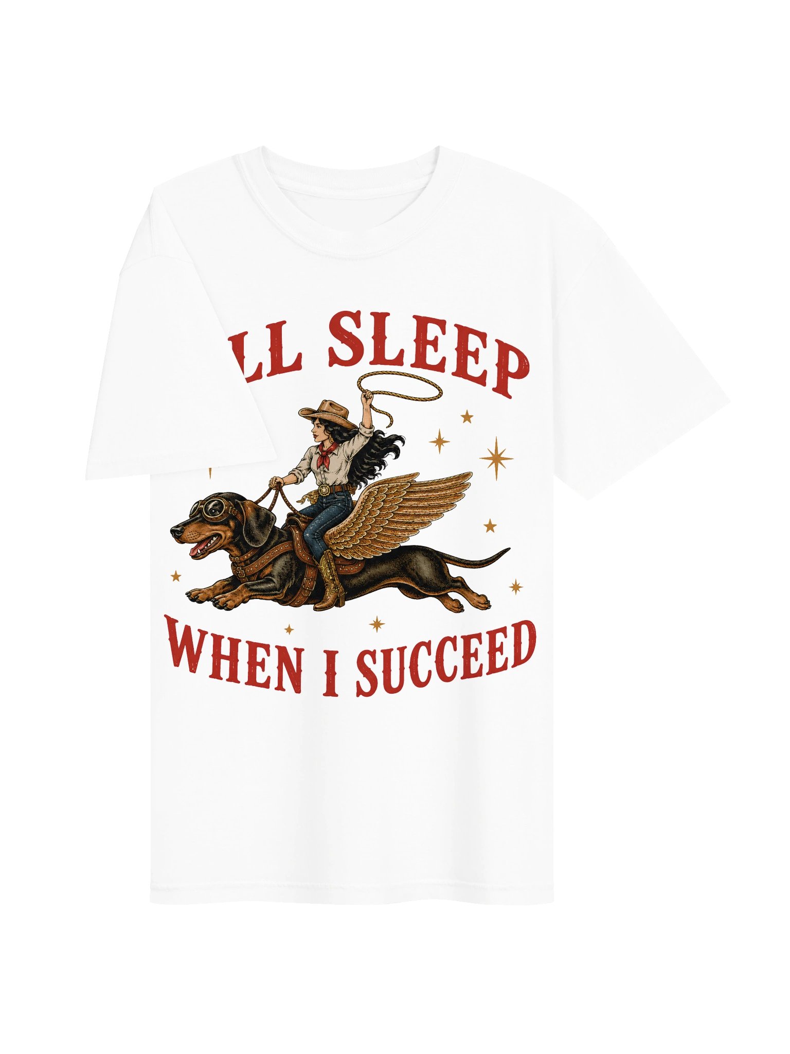 Flying Dachshund Western Tee product image (35)