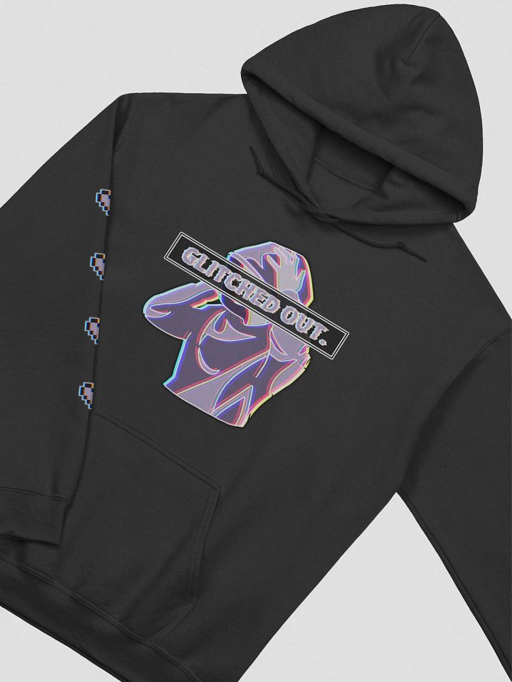 GLITCHED OUT - Hoodie with sleeve print product image (2)