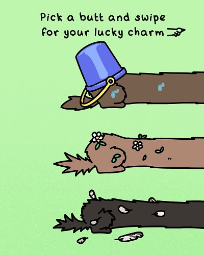 Time for your lucky draw🤞 What's your lucky charm? Are you taking it to work? 
...you better... 
#ferrets #cartoon #cute #mem...