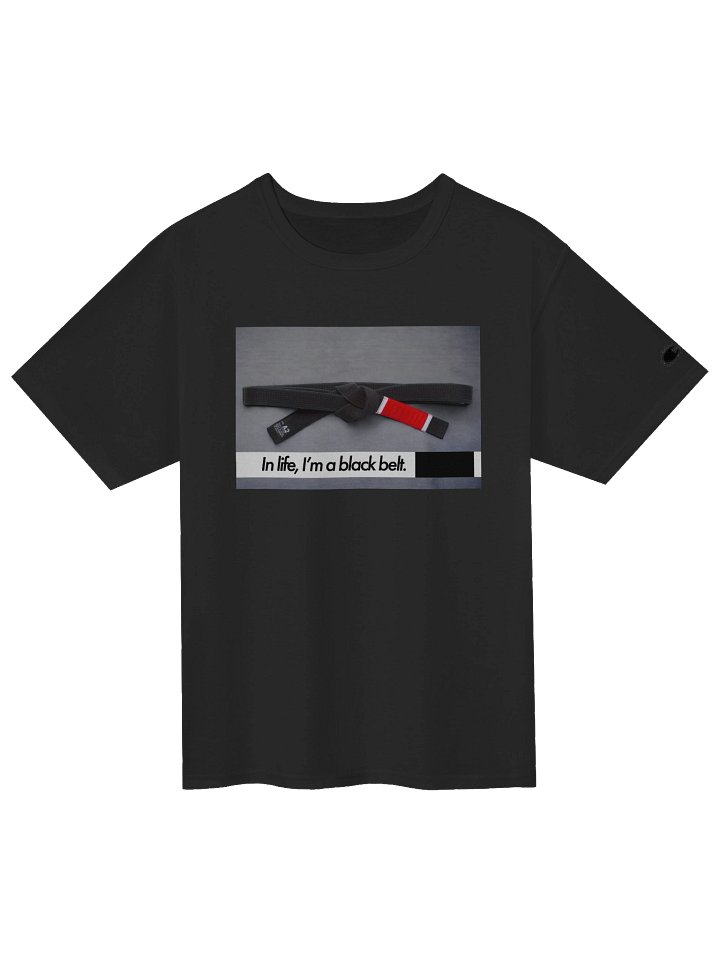 In life a black belt - UNDERHOOK x Champion Tee (Limited Edition) - Black product image (1)