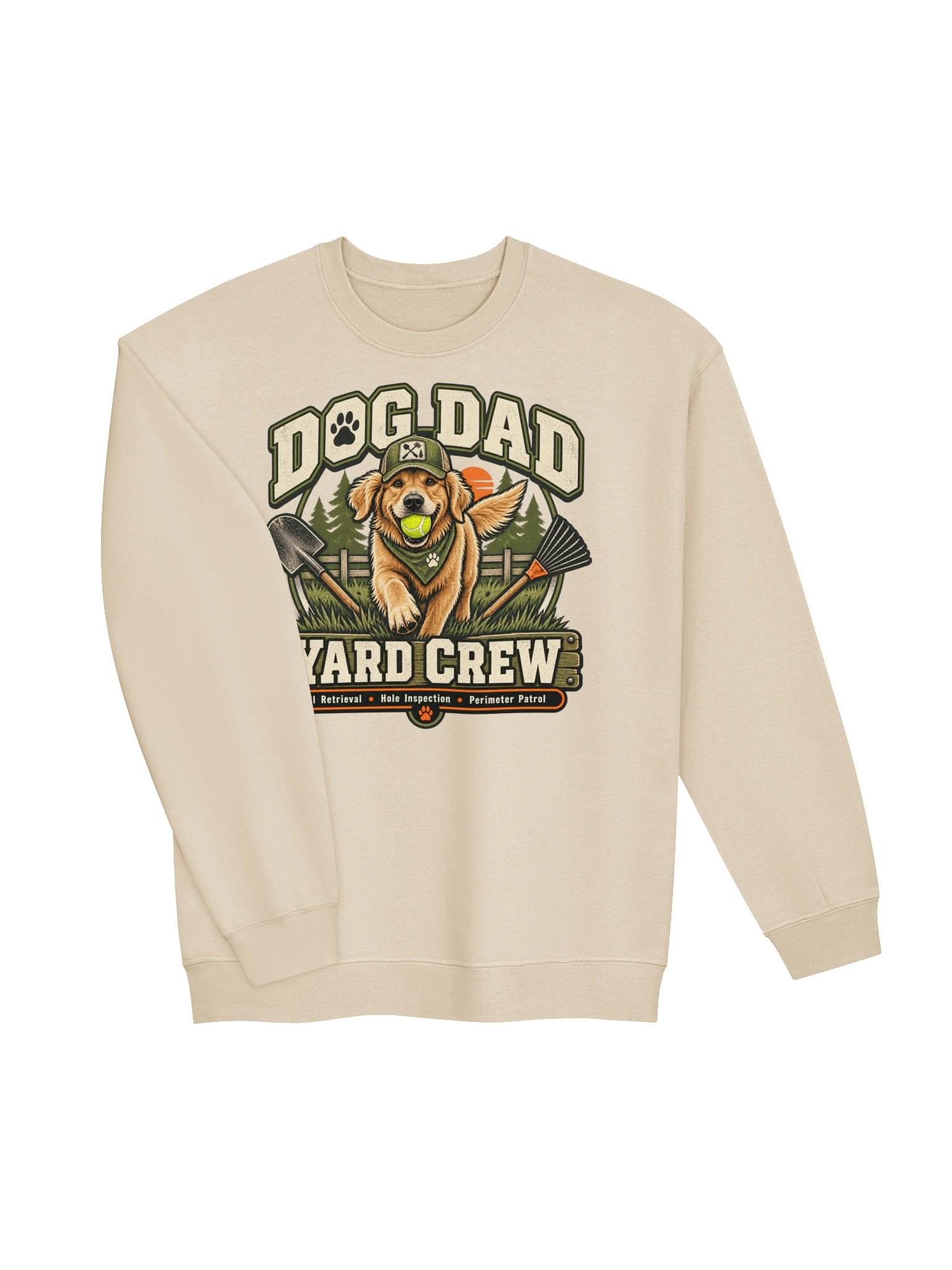 Dog Dad Yard Crew Crewneck Sweatshirt | Funny Dog Dad Gift product image (32)