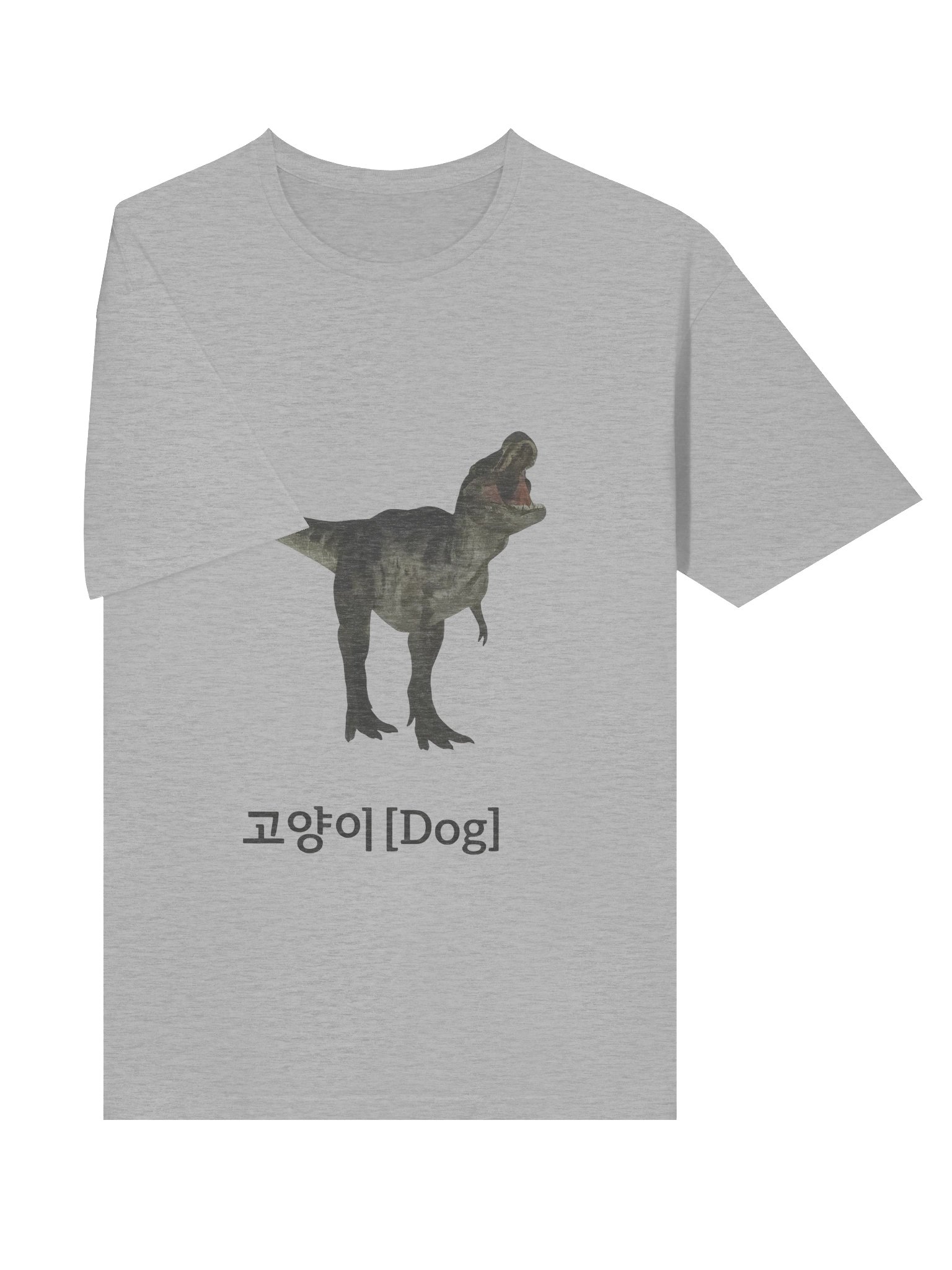 Dinosaur Korean Text Cat Dog Shirt product image (3)