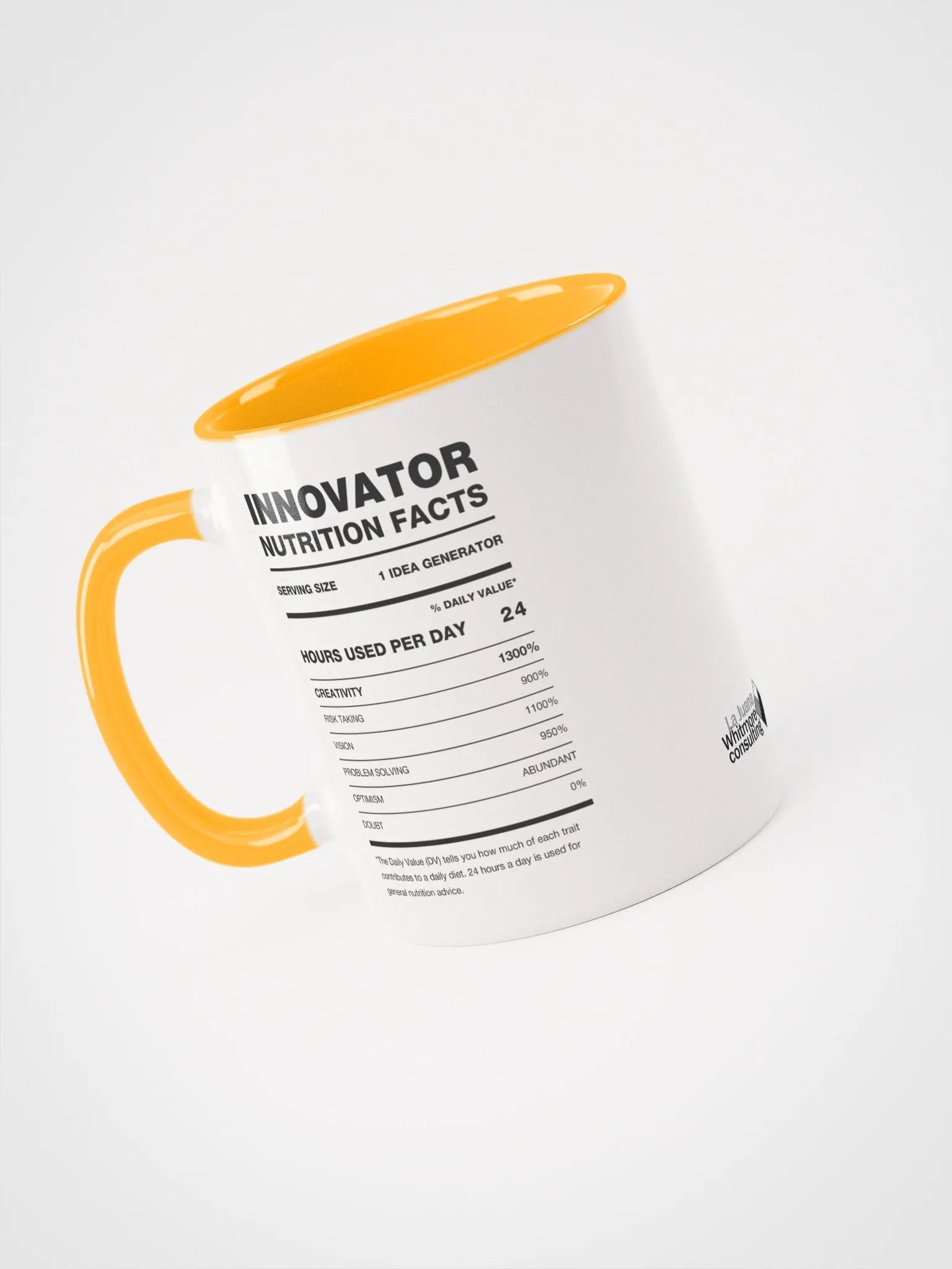 INNOVATOR Nutrition Facts Ceramic Mug product image (3)
