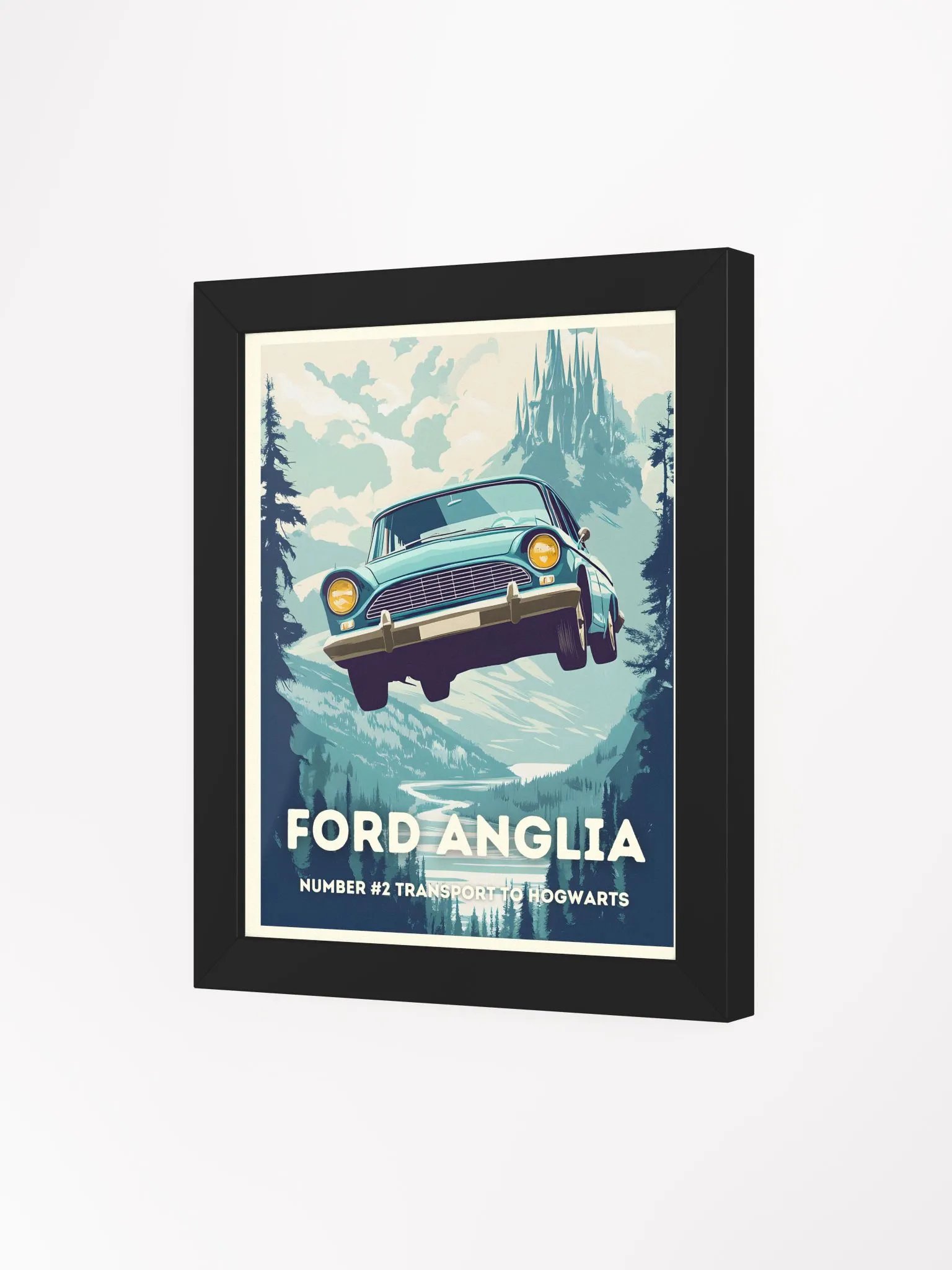 Ford Anglia Magical Vintage Travel Poster product image (3)