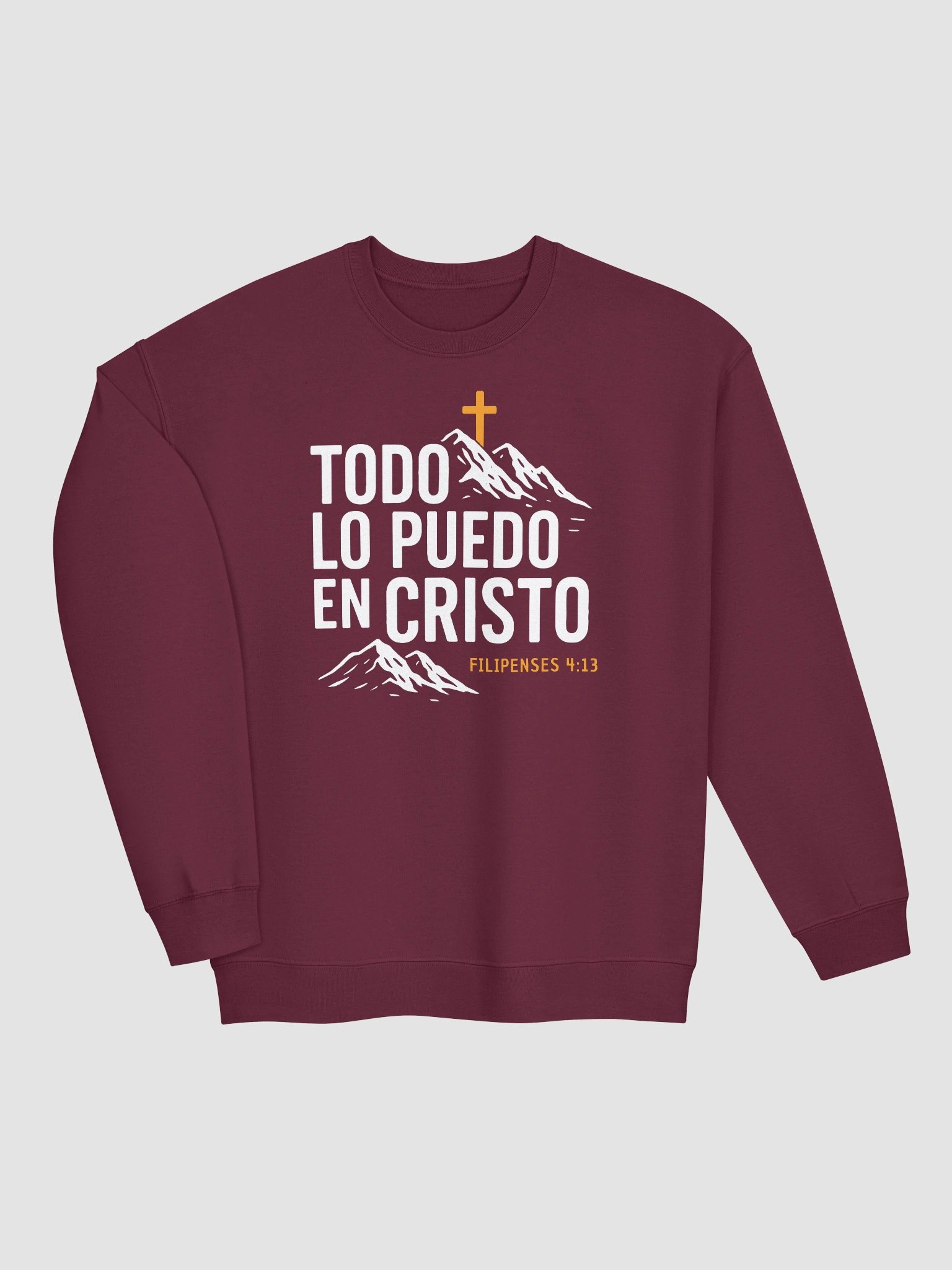 Sudadera Unisex Cuello Redondo | Todo lo puedo en Cristo product image (9)