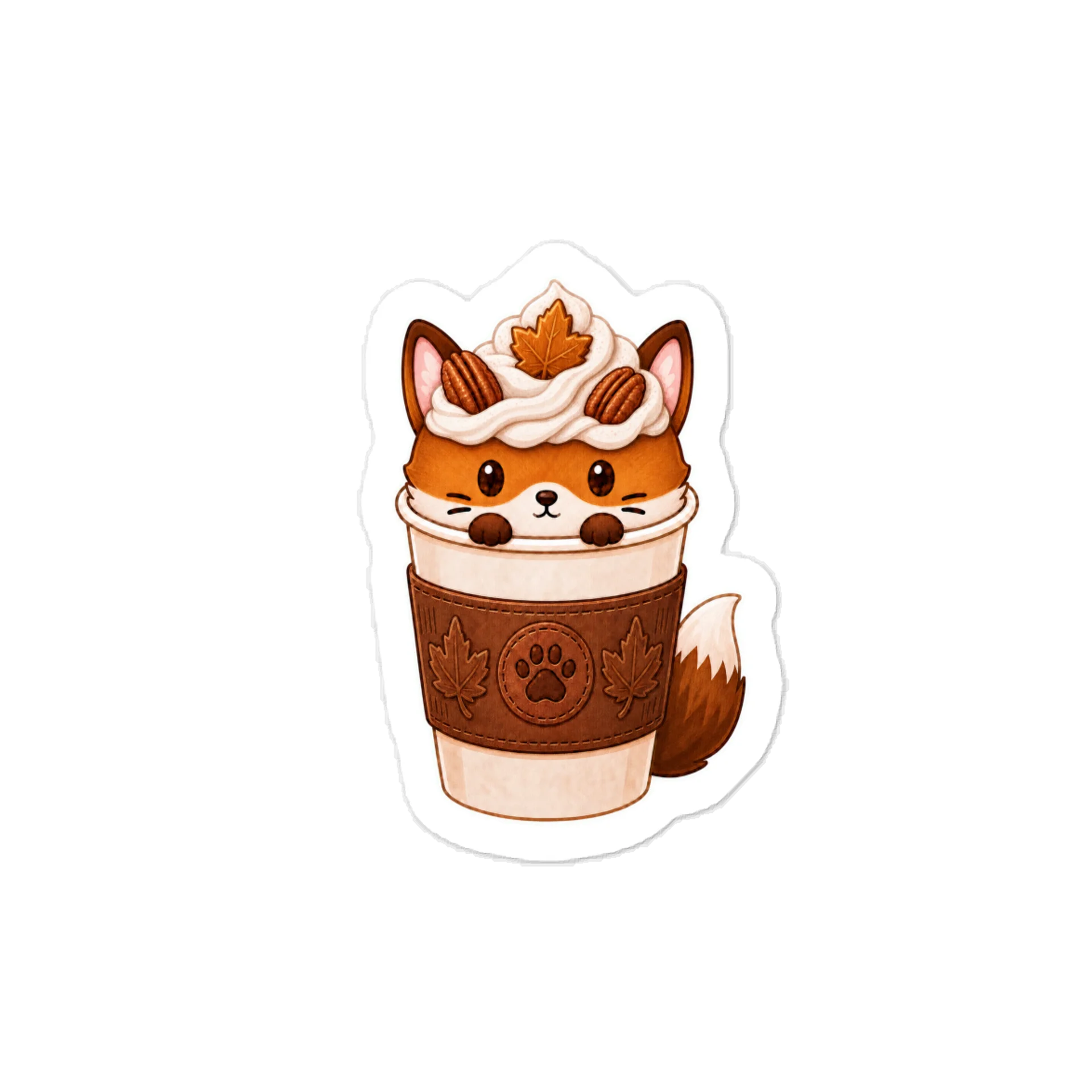 Fox Brew Sticker (Forest Maple) product image (1)